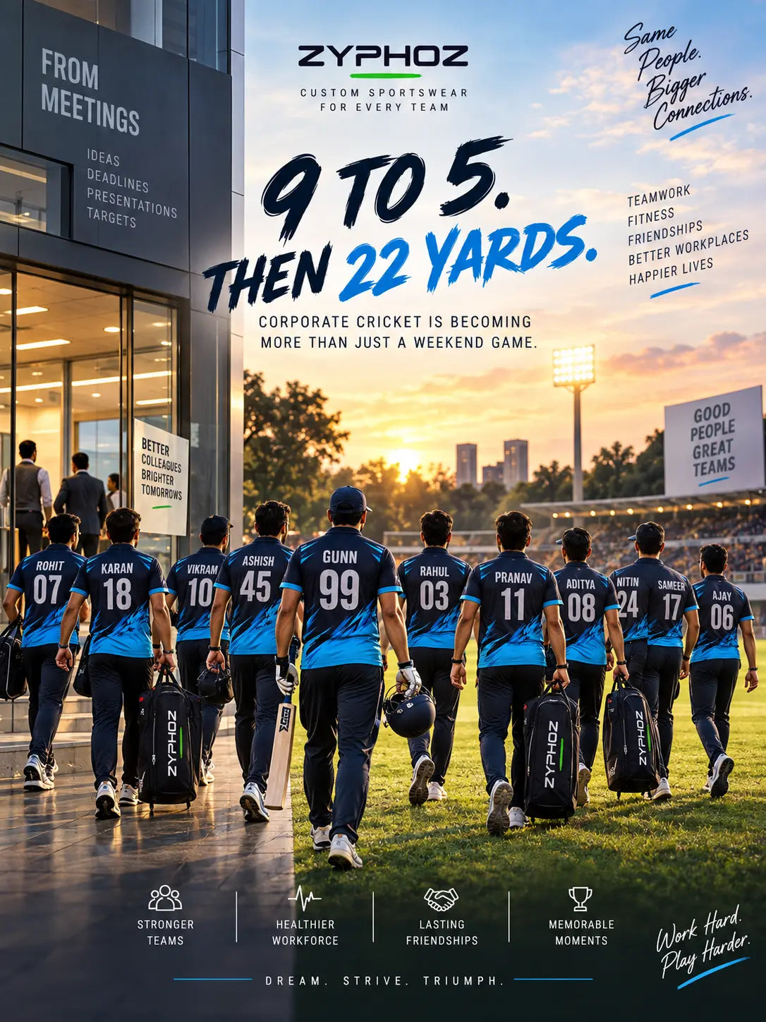 9 to 5 Then 22 Yards : Corporate Cricket Is More Than a Weekend Game