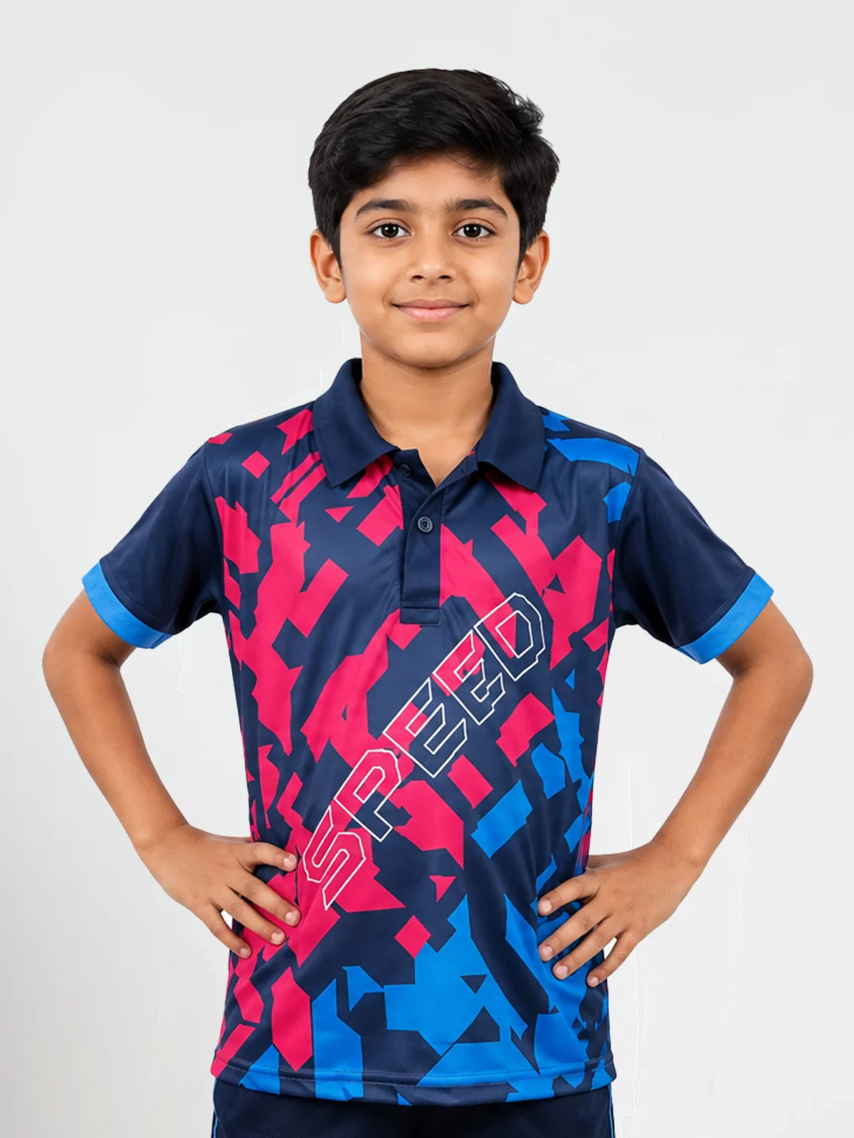 Kids Pink Pixel Customized Jersey