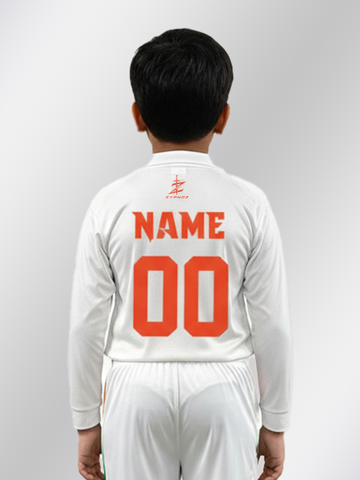 Kids India Tshirt Full Sleeves WHT01