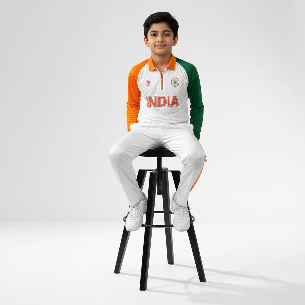 Kids India Tshirt Full Sleeves WHT02