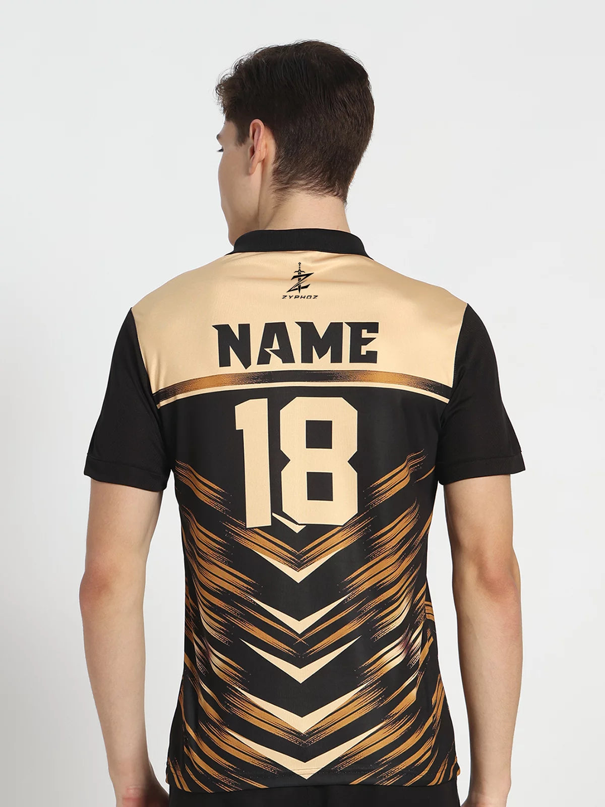 New Black And Golden Customized Jersey