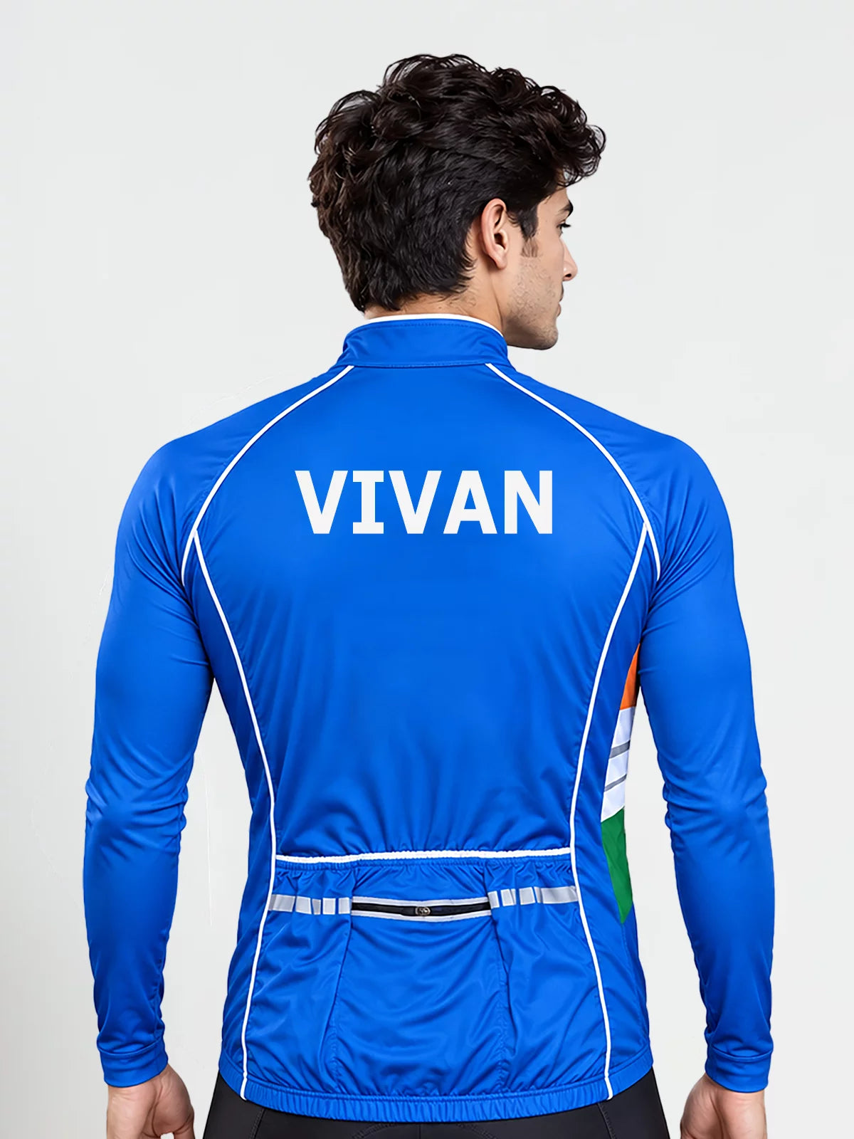 India Blue Cycling Jersey