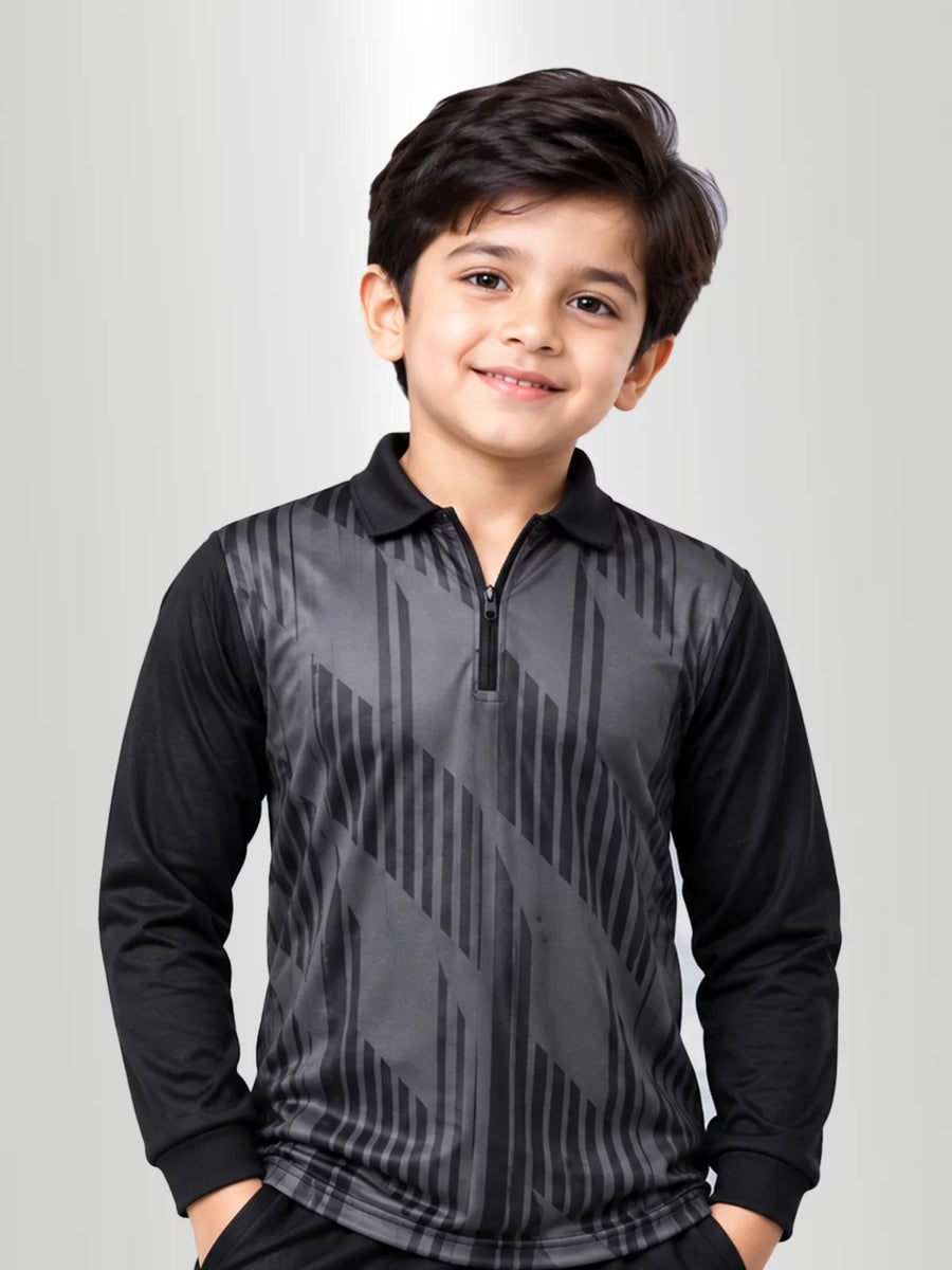 Kids Shadow Personalized Full Sleeves Jersey
