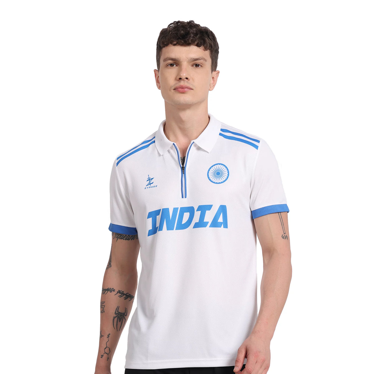 India White Cricket Jersey