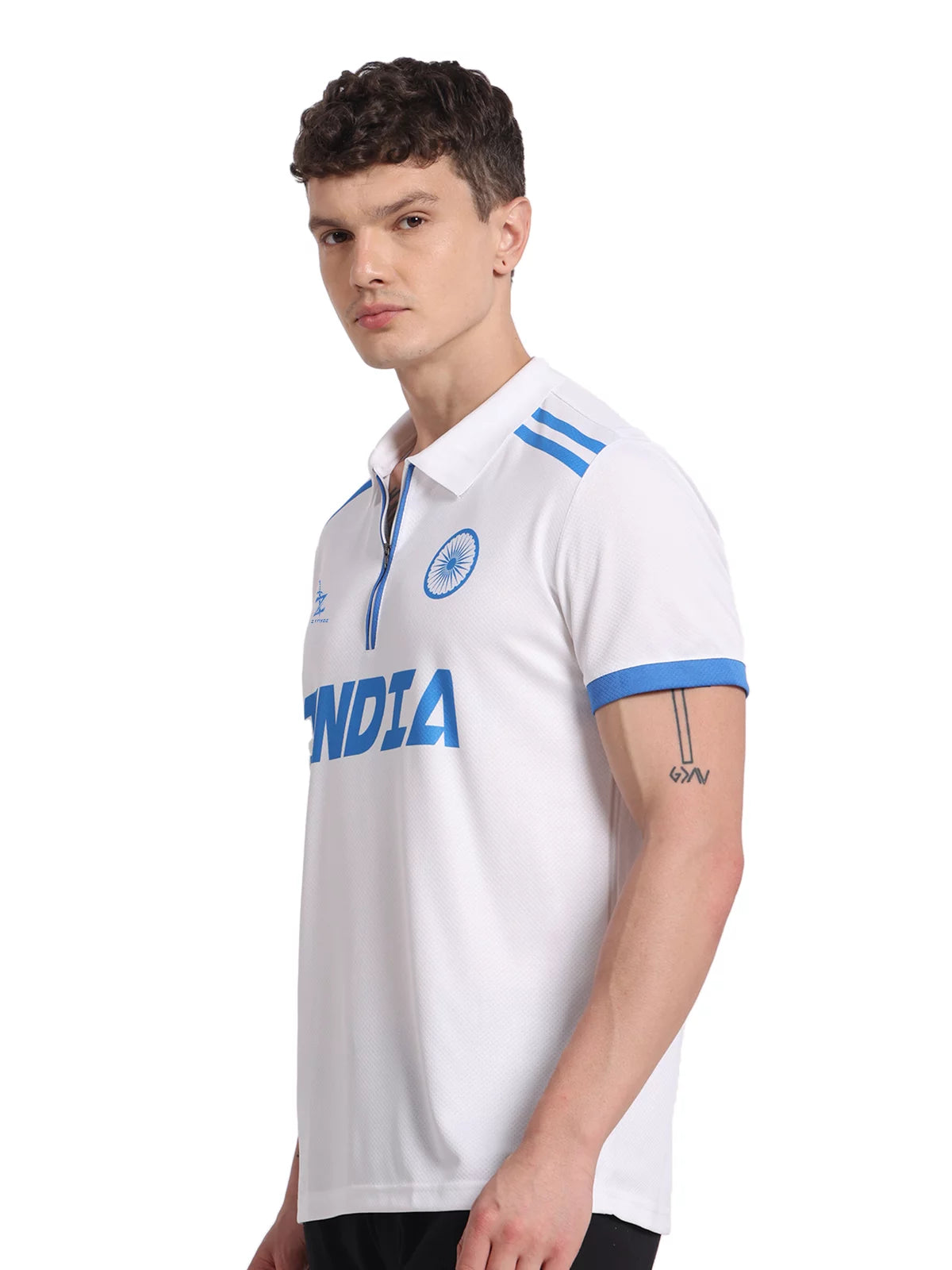 India White Cricket Jersey