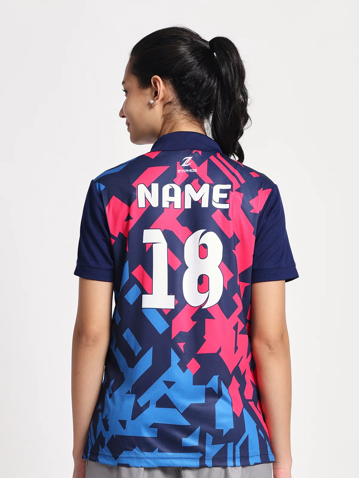 Pink Pixel Women's Customized Jersey